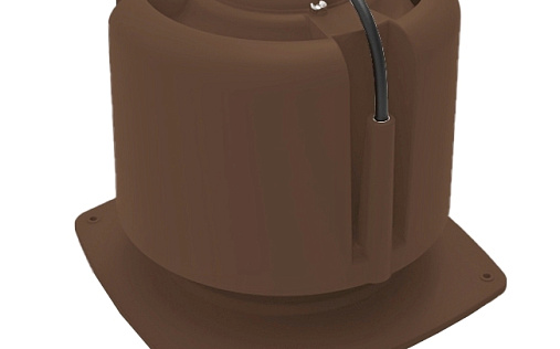 Основание для шахты Krovent Base-VT 270x270 мм с колпаком Hupcap Moto 190/125 Коричневый