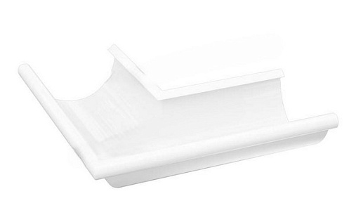 Внешний угол желоба 90 градусов Металл Профиль GS Lite 125 мм RAL 9010