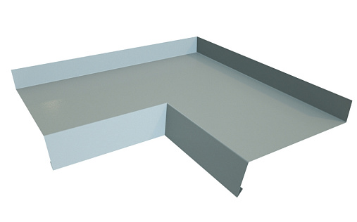 Угол отлива 150 внутренний Grand Line с покрытием Полиэстер 0,45 мм RAL 9006