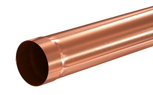 Водосточная труба медная Aquasystem Элит 90 мм 3 м