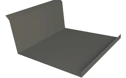 Планка нижнего примыкания 20х122х260х15 Grand Line с покрытием Полиэстер 0,7 мм RAL 7024