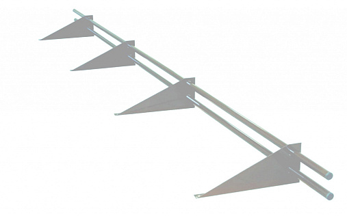 Снегозадержатель трубчатый ROOFRetail RAL 7004 3м