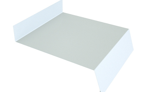 Отлив простой 100 Grand Line с покрытием Полиэстер 0,7 мм RAL 9003