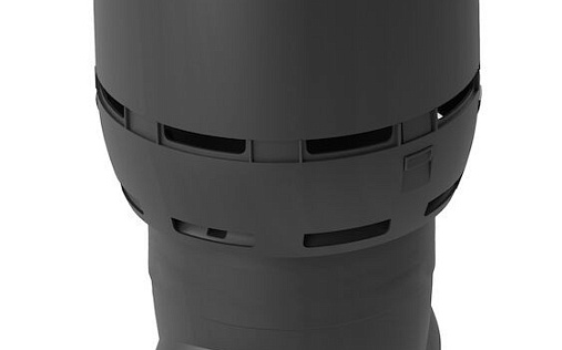 Вентиляционный выход Vilpe Flow XL диаметром 200/ИЗ/700 мм Чёрный