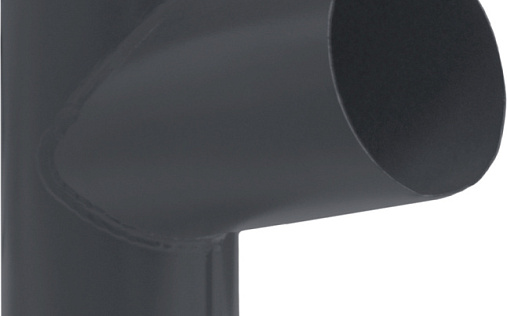 Тройник трубы Grand Line 125/90 Matte PU 90 мм RAL 7024