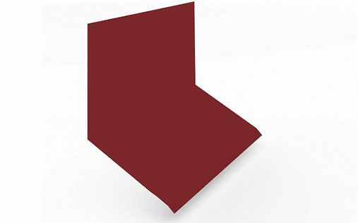 Планка верхнего примыкания к стене фальц 150x130x20 Grand Line с покрытием Полиэстер 0,45 мм RAL 3011