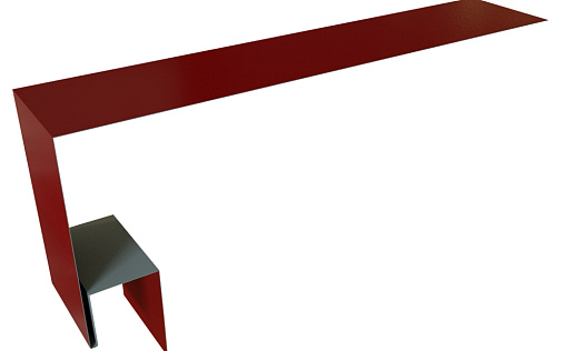 Планка околооконная сложная 200x75x18 (j-фаска) Grand Line с покрытием Satin 0,5 мм RAL 3005