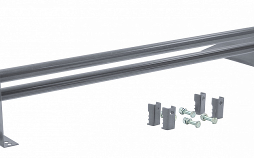 Снегозадержатель трубчатый для фальцевой кровли Optima RAL 9006 1м