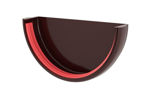 Заглушка желоба 120 мм Grand Line Классика RAL 8017