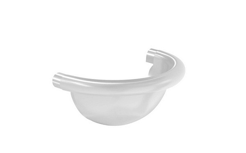 Полукруглая заглушка желоба Aquasystem Премиум 125 мм, Pural, RR 20