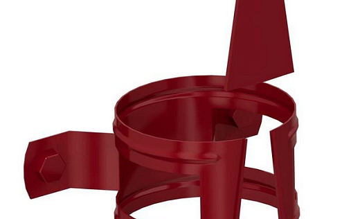 Кронштейн трубы 100 мм на дерево Металл Профиль Foramina 150/100 RAL 3005