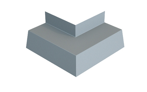 Угол отлива 50 внешний Grand Line с покрытием Полиэстер 0,45 мм RAL 7004