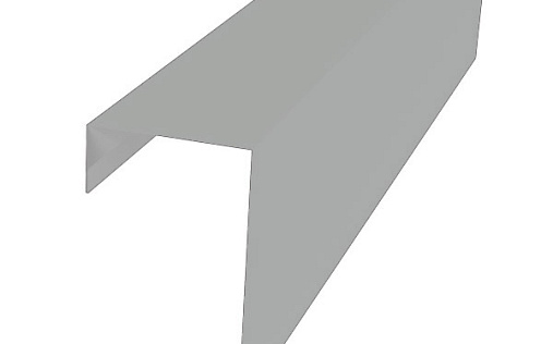 Торцевая фасадная планка фальц 65 мм Grand Line с покрытием Satin 0,5 мм RAL 9006