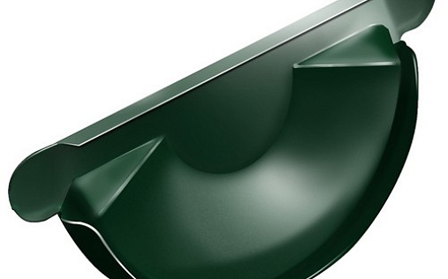 Заглушка желоба Grand Line 125 мм RAL 6005