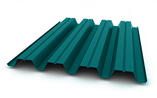 Профнастил Н57-750 0,8 мм Полиэстер RAL 5021