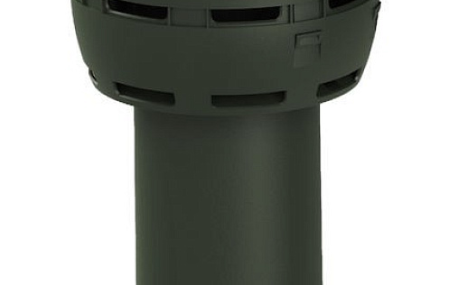 Вентиляционный выход Vilpe Flow диаметром 125/ИЗ/700 мм Зелёный