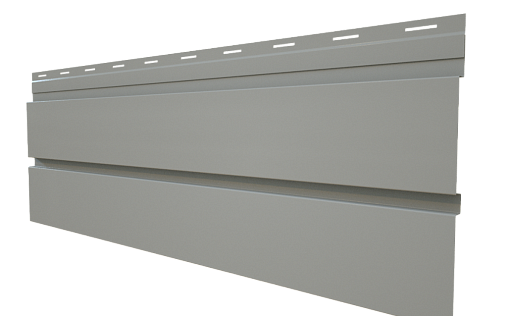 Металлический сайдинг Grand Line Квадро брус RAL 7004 с покрытием Полиэстер 0.4 мм