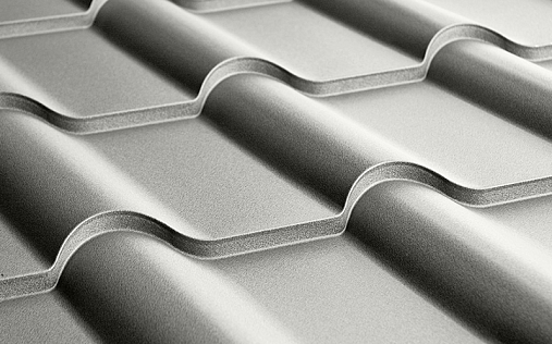 Металлочерепица Камея RAL 9003 с покрытием Satin 0.5 мм