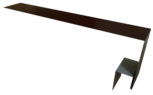 Планка околооконная сложная (Блок-хаус, Экобрус) 250x75x25 Grand Line с покрытием Satin 0,5 мм RAL 8017