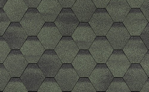 Гибкая черепица Shinglas Финская Sonata Зеленый