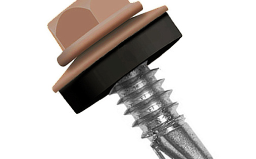 Кровельный саморез по металлу Daxmer 5,5x25 RAL 8004 (250 шт) сверло №3