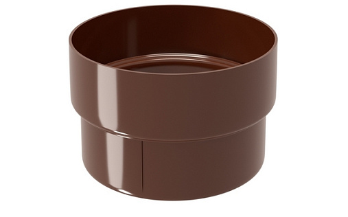 Муфта трубы соединительная ПВХ Grand Line Классика 120/90 RAL 8017