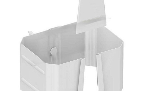 Кронштейн трубы на кирпич Foramina Прямоугольная 76х102 мм RAL 9010