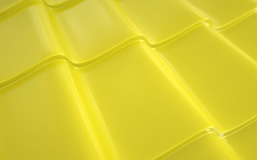 Профиль декоративный Ламонтерра XL RAL 1018 с покрытием Полиэстер 0.45 мм