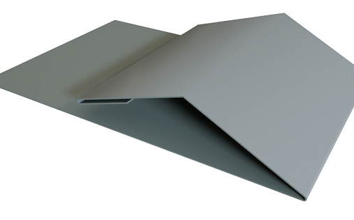 Планка финишная Блок-Хаус new Grand Line с покрытием Satin 0,5 мм RAL 7004