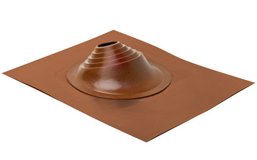 Проходка угловая Master Flash №1 диаметром 75-200 мм, 600х500 мм, терракот, EPDM (фланец окрашен)