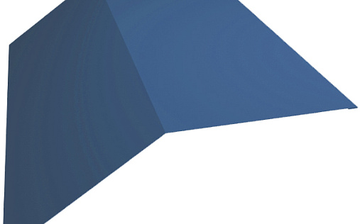 Планка плоского конька 115x30x115 Grand Line с покрытием Полиэстер 0,7 мм RAL 5005