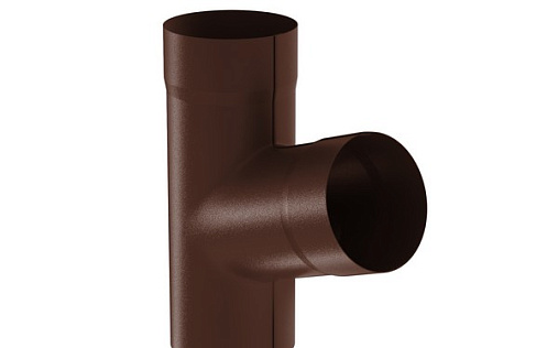 Тройник Aquasystem Премиум 100 мм, Pural Matt, RAL 8017