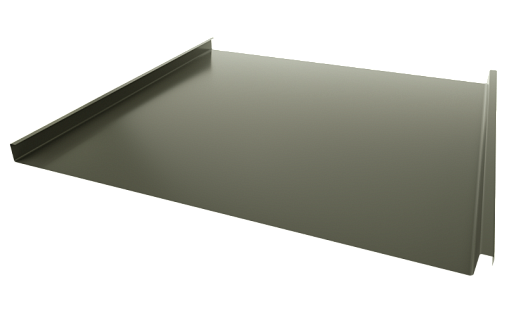Двойной стоячий фальц Grand Line RAL 8022 с покрытием Velur 0.5 мм