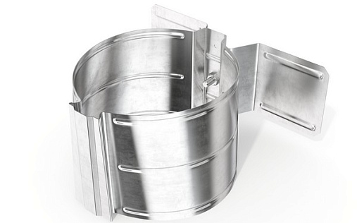 Кронштейн трубы на дерево Эконом 100 мм Оцинкованный (Zn)