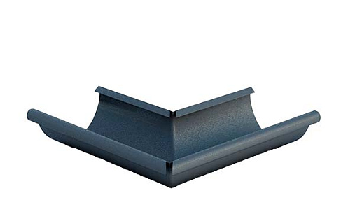 Внешний угол желоба 125 мм Металл Профиль Foramina Freeze RAL 7024