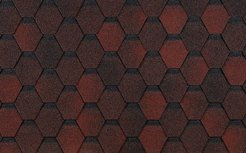 Гибкая черепица Docke Pie Eurasia Шестигранник Красный