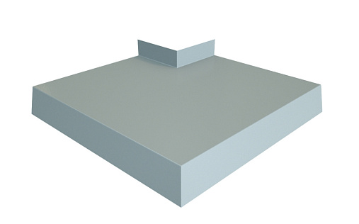 Угол отлива 200 внешний Grand Line с покрытием Полиэстер 0,45 мм RAL 9006