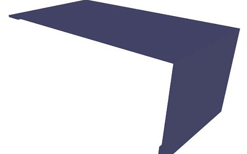 Мансардная планка Grand Line с покрытием Полиэстер 0,45 мм RAL 5005