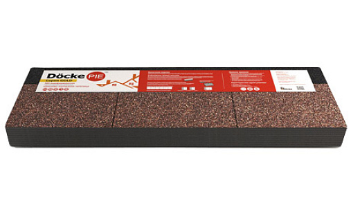 Коньково-карнизная черепица Docke Pie Premium Арахис (Деке Пай Премиум)