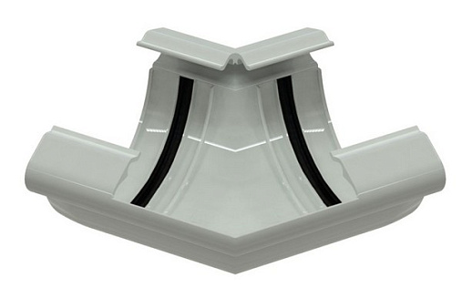 Универсальный угол желоба менее 90 градусов ПВХ GLC 152 мм RAL 9010