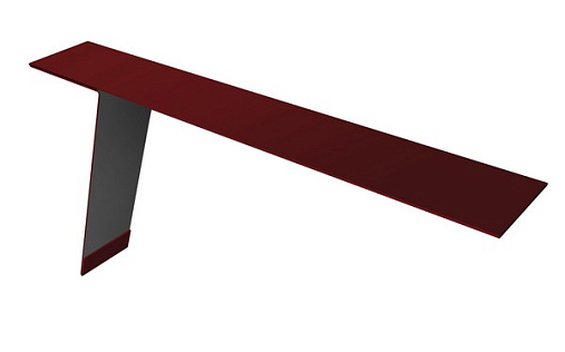 Карнизная планка фальц Grand Line 130x80 с покрытием Полиэстер 0,7 мм RAL 3005