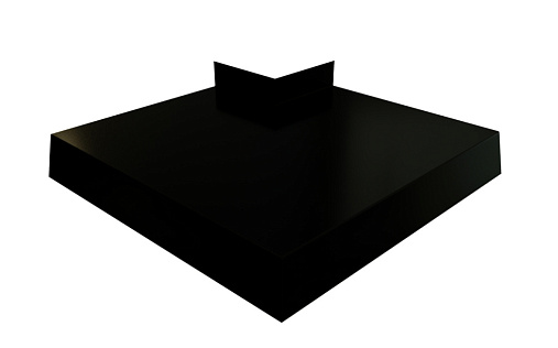 Угол отлива 200 внешний Grand Line с покрытием Velur X 0,5 мм RAL 9005