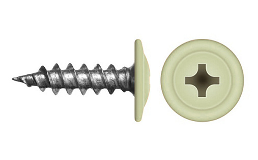 Саморез с прессшайбой по дереву 4,2x16 RAL 9002 (1000 шт)