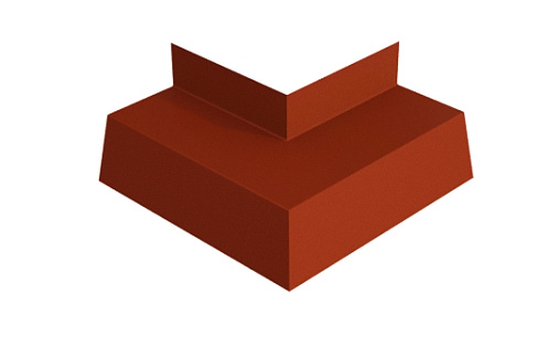 Угол отлива 50 внешний Grand Line с покрытием Полиэстер 0,45 мм RAL 8004