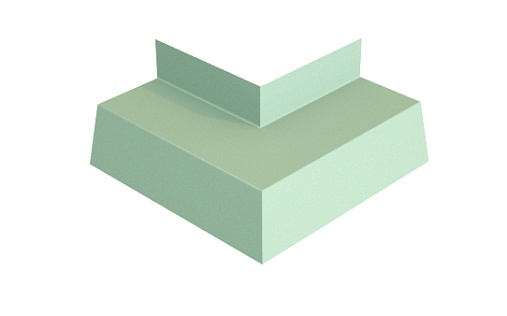 Угол отлива 50 внешний Grand Line с покрытием Полиэстер 0,45 мм RAL 6019