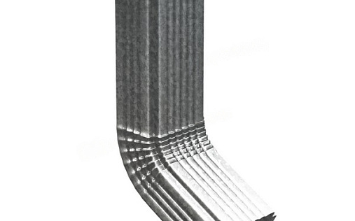 Сливное колено 76x102 мм МП Бюджет Оцинкованное (Zn)