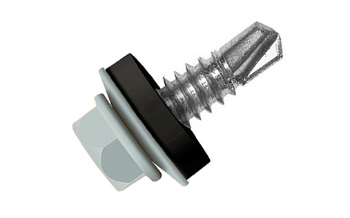 Кровельный саморез по металлу Daxmer 5,5x32 RAL 7042 (250 шт) сверло №3