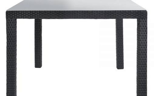 Стол квадратный со стеклом Sumatra KETER