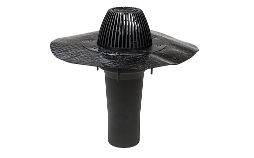 Водосточная воронка Vilpe AM-090, фланец битум