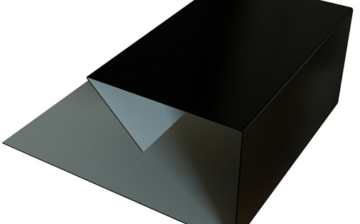 Планка П-образная завершающая сложная 20x30 Grand Line с покрытием Velur X 0,5 мм RAL 9005